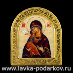 Икона "Владимирская Божия Матерь" с перламутром